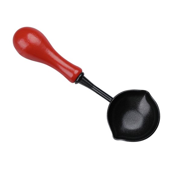 Wax Spoon Non Stick Wax Melting Spoon Wax Sealing Melting Spoon With Wooden Handle Vintage Wax Warmer Elegant Spoon For Wax Gift Envelope Wedding Invi