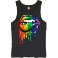 thumbnail image 1 of Sexy Melting Rainbow Lips Tank parte superior LGBT Queer Gay Pride Love Wins - playera para hombre, 1 of 6