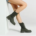 thumbnail image 4 of Dream Pairs Botines con suela de lengüeta a la moda para mujer Botas de combate a media pantorrilla con cordones SDMB2217W Dream Pairs SDMB2217W, 4 of 4