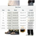 thumbnail image 3 of Kalauyu Men's Fleece Cargo Pants Casual Straight Leg Sweatpants Elastic Waist Men Pants with Pockets Hiking Pants, 3 of 6