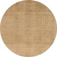 thumbnail image 1 of Ahgly Company Indoor Round Abstract Bronze Brown Abstract Area Rugs, 7' Round, 1 of 6