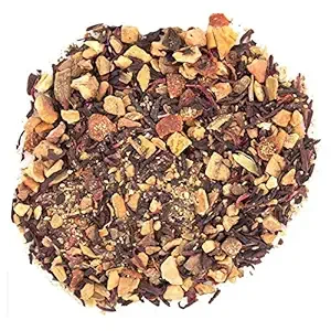 Orchard Fresh Chai Loose Leaf Tea Pouches - 4oz | Spiced Apple Herbal Tea Blend | Cinnamon Ginger Cardamom Clove Nutmeg Chai Infusion | Hot or Iced Refreshing Fall Beverage