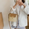 thumbnail image 4 of MesaSe Sac à Main Rétro en Paille Tressée pour Femmes Petit Sac à Bandoulière Sac Messager, 4 of 7