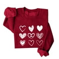 thumbnail image 2 of Bjutir Valentines Day Women Tops Sweatshirts For Women Love Heart Graphic Pullover Winter Crewneck Long Sleeve Sweatshirts, 2 of 4