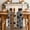 Gray, variant on Sage Green Brown Table Runner - 48 Inch Long Farmhouse Dog Paw Vintage Cotton and Linen Blended Dress Scarves Farmhouse Table Runner for Kitchen Dining, Coffee Table, 13" x 48"