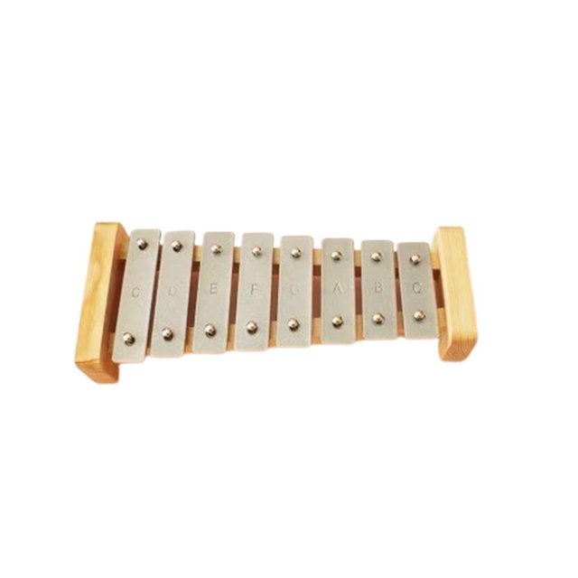 Xilófono de madera de juguete, instrumento de percusión para bebé con mazos para regalo navideño 8 tonos