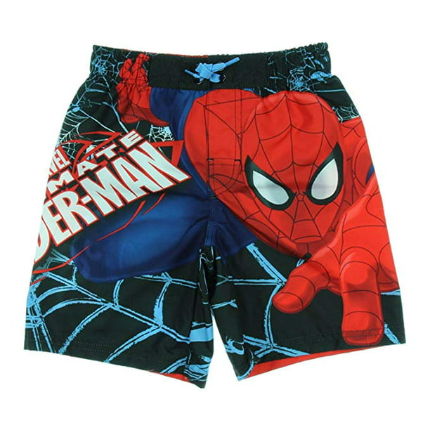 SpiderMan Marvel Spiderman Boys Swim Shorts Walmart