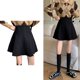 thumbnail image 3 of Falda acampanada para mujer, cintura alta, pana de Color puro, ropa suave, diseño adelgazante, Falda corta para uso diario, 3 of 8