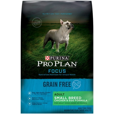 Purina Pro Plan FOCUS Adult Grain-Free Small Breed Chicken & Egg Formula Dry Dog Food, 16