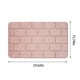 thumbnail image 2 of Alfombras de baño de espuma de memoria a rayas gruesas, alfombras de baño suaves absorbentes de terciopelo, fondo antideslizante, alfombra lavable a máquina, decoración de habitación de baño, para lav, 2 of 7
