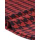 thumbnail image 5 of INSPIRAR CHIC Blusas de Manga Larga con Cuello Peter Pan de Houndstooth a Rayas con Botones en la Parte Posterior L Rojo, 5 of 6