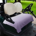 thumbnail image 2 of Golf Cart Seat Covers for 2 Seater,Purple Ombre Soft Microfiber Cart Seat Towel Blanket,White Gradient Modern Abstract Art Absorbent Breathable Non Slip Bench Seats Protector for Golf Course 51"x31", 2 of 9