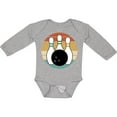 thumbnail image 3 of Inktastic Bowling Pins Ball Bowler Retro Sunset Boys or Girls Long Sleeve Baby Bodysuit, 3 of 5