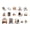 C, variant on Colorful Cartoon Sticker 30 Sheets Waterproof PET Decorative Sticker For Scrapbooking Journal Album Phone Case Laptop