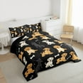 thumbnail image 3 of Feelyou Cute Dalmatian Animal Bedding Comforter Set, Kawaii Cartoon Dog Twin Comforter Sets, Teens Kids Boys Girls Reversible Bedding Set, Microfiber Bedroom Decor, 2-Piece, 3 of 8
