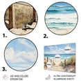 thumbnail image 3 of Designart "Coastalbeachsand Sandy Serenity Painting I" Landscapes Metal Art Living Room, 3 of 5