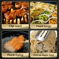 thumbnail image 3 of Pompotops 304 Stainless Steel Food Tongs Kitchen Withstand-hot Steak Tongs , Food Tongs Commercial Barbecue Meat Bread Cake Tongs, Kitchen Gadgets, 3 of 4