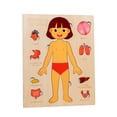 thumbnail image 1 of Rompecabezas Montessori Hugo Cuerpo Humano Juguete Educativo Madera, 1 of 10