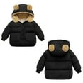 thumbnail image 6 of KYAIGUO Winter Coats for Kids Boys Girls Light Puffer Padded Jacket Bear Hood Baby Outerwear Kids Thicken Warm Winter Coat Outerwear for 1-5Y, 6 of 7
