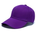 thumbnail image 2 of UJNDER Adjustable Washed Denim Baseball Visor for Casual Everyday Wear Unisex Splice Trucker Hat for All Seasons Purple, 2 of 4