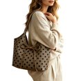 thumbnail image 3 of ibiyuan Tote Bags Women Polka Dot Casual Everyday Shoulder Tote Bag for Women, Comfortable Handbag for Office Work Daily Commute Mom Birthday Gifts, 3 of 5