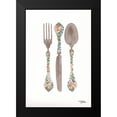 thumbnail image 2 of Norman, Michele 11x14 Black Modern Framed Museum Art Print Titled - Floral Flatwear, 2 of 5