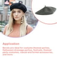 thumbnail image 6 of QJUHUNG Women Beret Korean Style Polyester Artist Hat Autumn Winter Beautiful Caps Breathable Headwear Party Apparel Stylish Clothing, 6 of 6