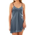 thumbnail image 1 of B91xZ Chemises de Nuit pour Femmes Robe de Nuit en Dentelle, TG Bleu, 1 of 5