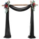 thumbnail image 1 of XmhyTop-A Cortina de 75 x 300 cm con diseño de arco para bodas, ideal para decoración de ceremonias, fiestas y recepciones, C10, 1 of 5