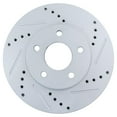 thumbnail image 2 of TRQ Front Performance Brake Rotors Set Premium G-Coated Cross Drilled & Slotted Fits Select 2006-2011 Chevrolet HHR, 2 of 5