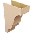 thumbnail image 5 of 11"W x 22"D x 33"H Classic Asheboro Rough Cedar Woodgrain TimberThane Corbel, Primed Tan, 5 of 6