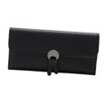 thumbnail image 2 of Cartera de cuero PU Yinane para mujer Organizador de tarjeta de crédito Negro, 2 of 8