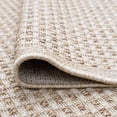 thumbnail image 6 of Bliss Rugs Basket Weave Outdoor Indoor Doormat Low-Profile Floor Mat for Patio, Entrance, Front Door | Cream, 2' x 3', 6 of 7