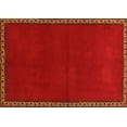 thumbnail image 1 of Ahgly Company Indoor Rectangle Abstract Orange Contemporary Area Rugs, 4' x 6', 1 of 1