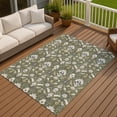 thumbnail image 3 of Addison Rugs Chantille Indoor/Outdoor Traditional Global Olive Machine Washable Rectangle Rug, 3' x 5', 3 of 8