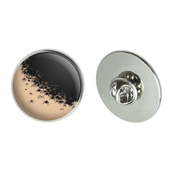 Hundreds of Spiders Arachnophobia Metal 1.1" Tie Tack Hat Lapel Pin Pinback