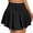 Black, variant on Plus Size Tennis Skirt For Women High Waist Stretchy Elastic Band Comfortable Athletic Dress With Flowy Fabric
