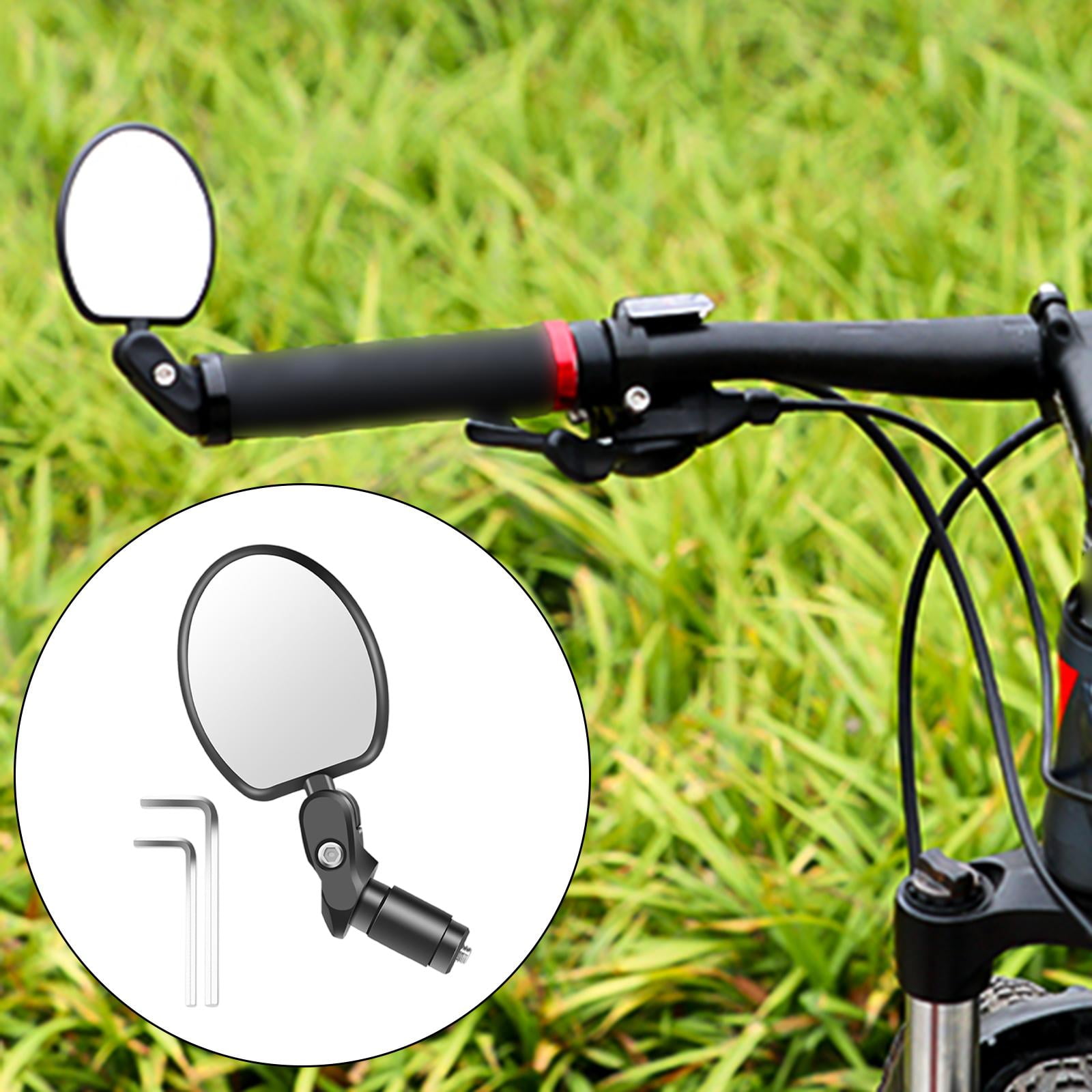 Road , Adjustable Wide-Angle ,Handlebar Mounted ,Rear Mirrors for Scooter, Outdoor Accessories, Bike Motorcycle Oval