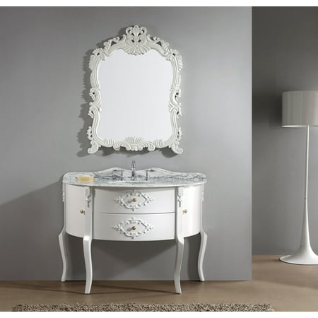 Virtu Abigail 47'' Single Bathroom Vanity Set with Mirror