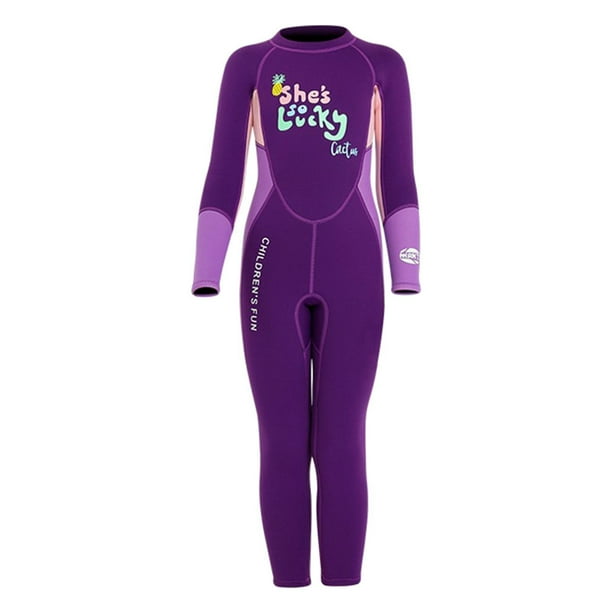 Traje de Neopreno Completo de Buceo de Manga Larga de Una Pieza para Nina de 2.5MM XL SG Sunnimix Traje de buceo de una pieza para ninos Bodega Aurrera en linea