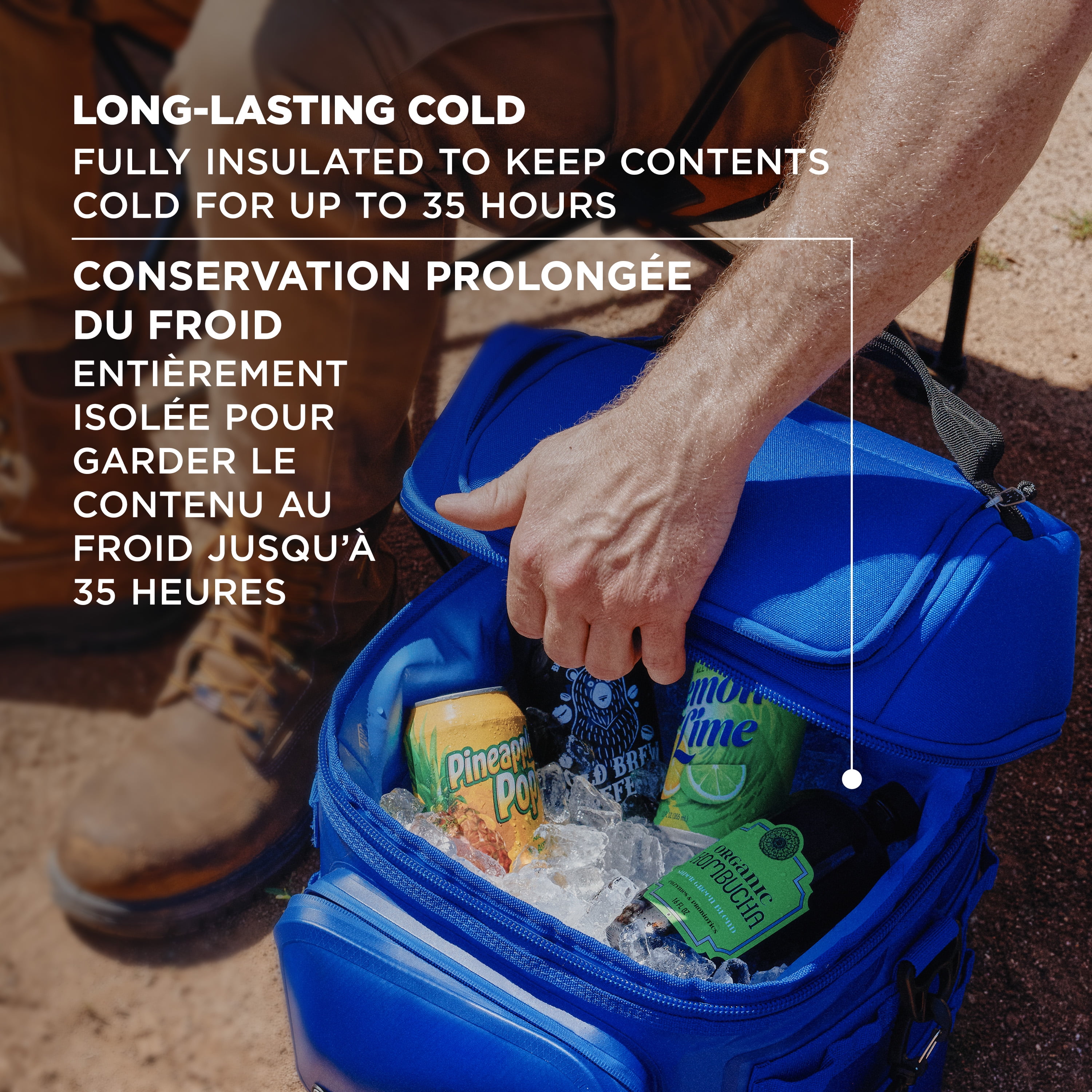 Coleman Pro Premium Soft Cooler, 24 Can (32 qt) Lunchbox with Insulated Lid & Body, Stays Cold up to 35 Hours