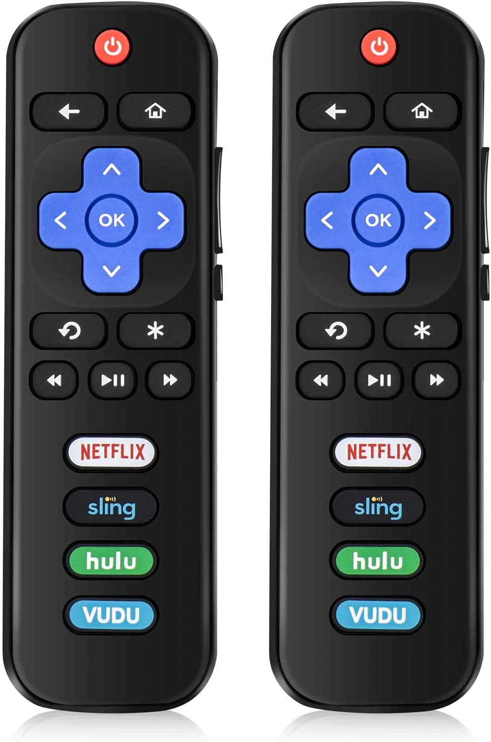 (Pack of 2) Replaced Remote Control for Roku TV, Compatible for TCL