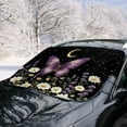 thumbnail image 2 of Xoenoiee Butterfly Moon Daisy Lavender Flower Print Car Windshield Snow Cover Windproof All Weather Winter Summer Front Window Automotive Covers Sun & Snow-Shade for Most Cars Trucks Vans and SUVs, 2 of 7
