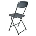 thumbnail image 6 of Dark Gray Folding Chair - Steel-Poly - Sold in Quantities of 10 by Chivari, 6 of 11