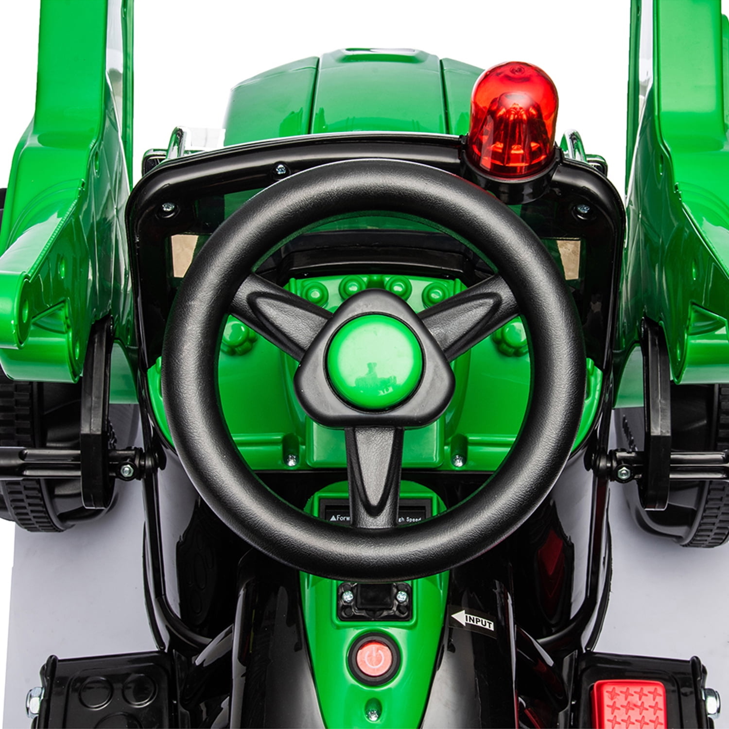 CIPACHO 12V Kids Ride on Excavator, Battery Powered Electric Vehicles, Construction Tractor with Horn, Controllable Digging Bucket, Green