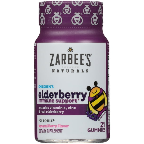 Zarbee's Naturals Children's Elderberry Immune Support, Vitamin C