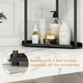 thumbnail image 4 of 3 Tier Bathroom Counter Organizer, Vanity Organizer Corner Shelf, Skincare, Makeup Countertop Organizers, Kitchen, Bathroom Counter Storage, Black, 4 of 6