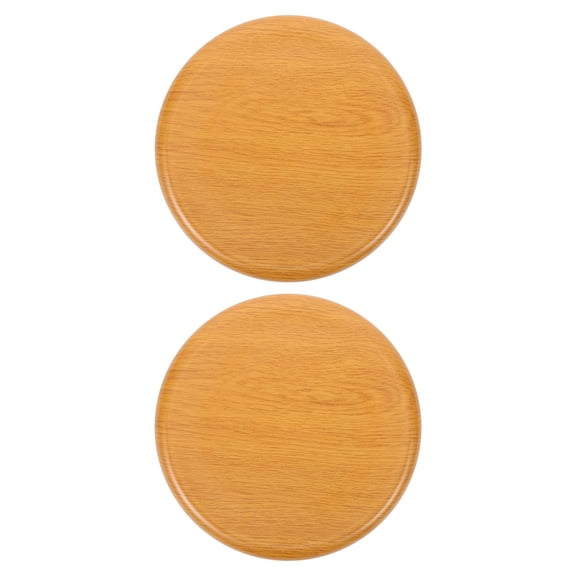 Luxshiny 2-Pack Round Wood Bar Stool Seat Replacement Light Yellow Cushioned Comfort