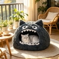 thumbnail image 5 of Sahpxhe Dog Bed Soft Plush Monster Shaped Pet Cave Bed, Cozy Enclosed Pet House With Fun Cartoon Appearance For Small Dogs Cats Indoor, 5 of 6