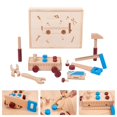 thumbnail image 3 of Juego de herramientas de construcción CUTICAT Juguetes educativos de madera, 3 of 6